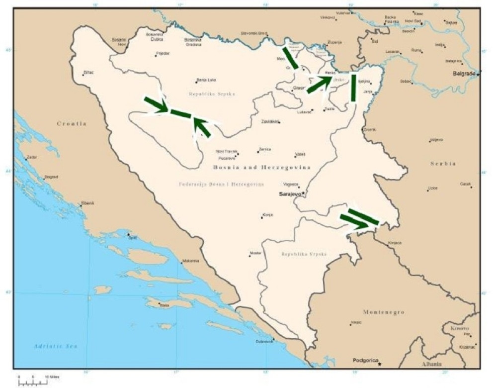 Objavljena karta za uništenje Republike Srpske