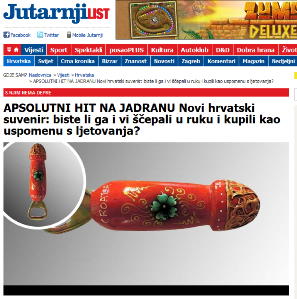 Hrvati nude suvenire u obliku penisa