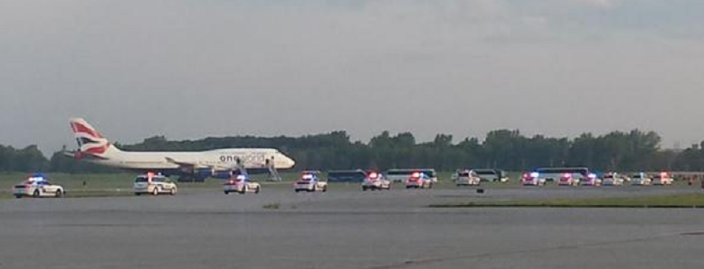 Avion sleteo na "nos" (VIDEO)