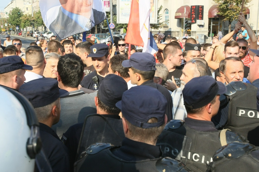 Protest zbog smene srpskih policajaca