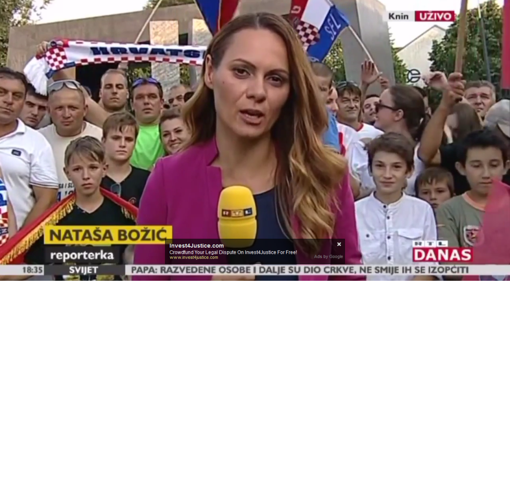 Hrvatska novinarka oštro regovala na povike ,,Za dom spremni"