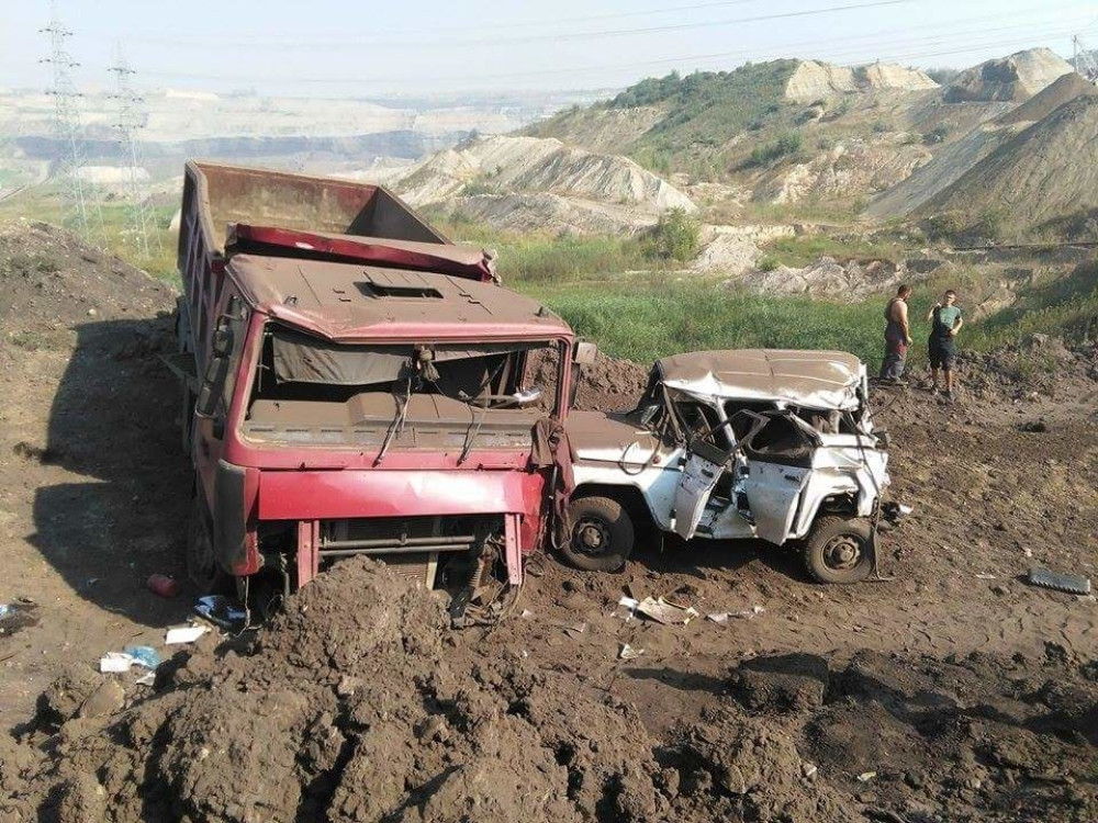 Sudar kamiona i terenskog vozila u "Kolubari" (FOTO)