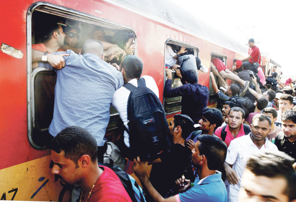 Bitka za mesto u vozu za Beograd