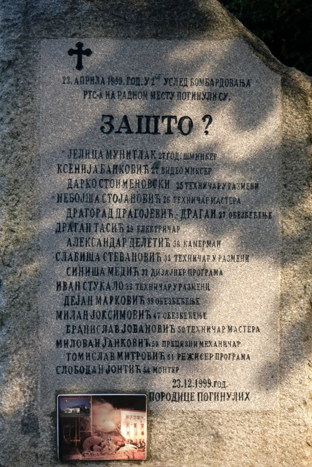 Izgradnja spomen-obeležja stradalim radnicima RTS-a