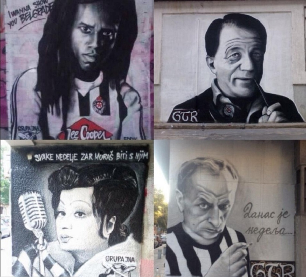 Grobarski "treš" omaž legendama crno-belih! (FOTO)