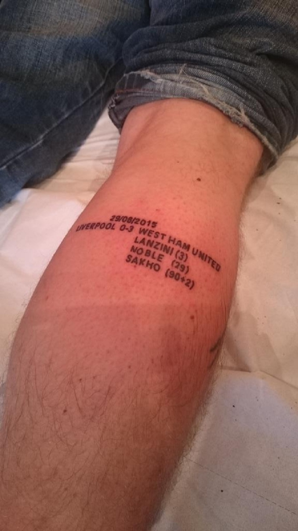 Tetovaža posvećena blamaži Liverpula! (FOTO)