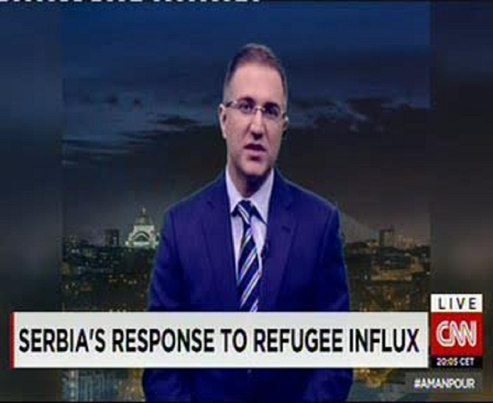 Stefanović na CNN-u (FOTO)