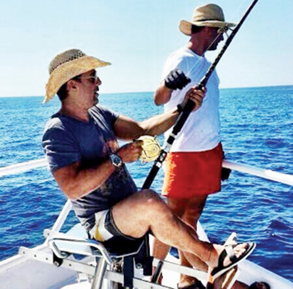 Željko na pecanju s prijateljima