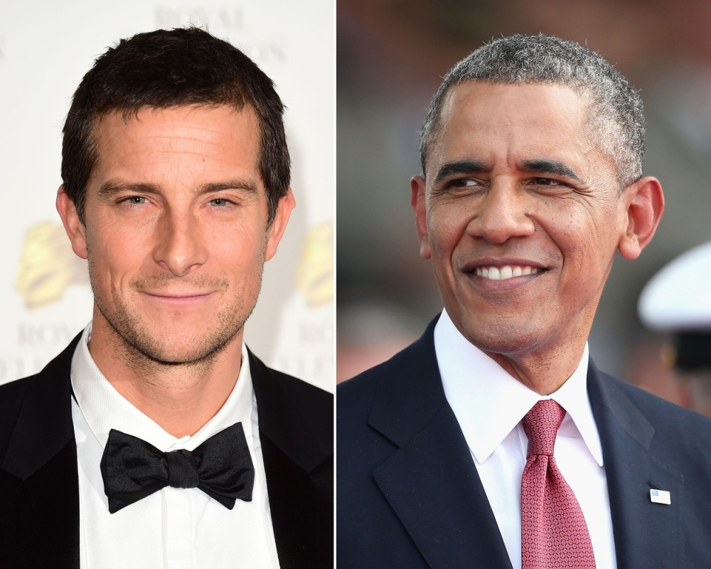 Barak Obama snima sa Ber Grilsom