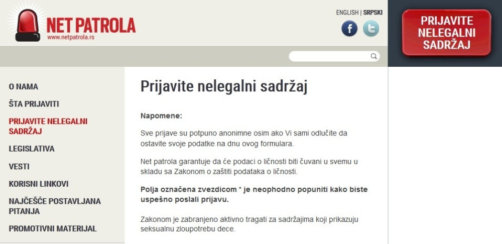 Prijavite pedofile!