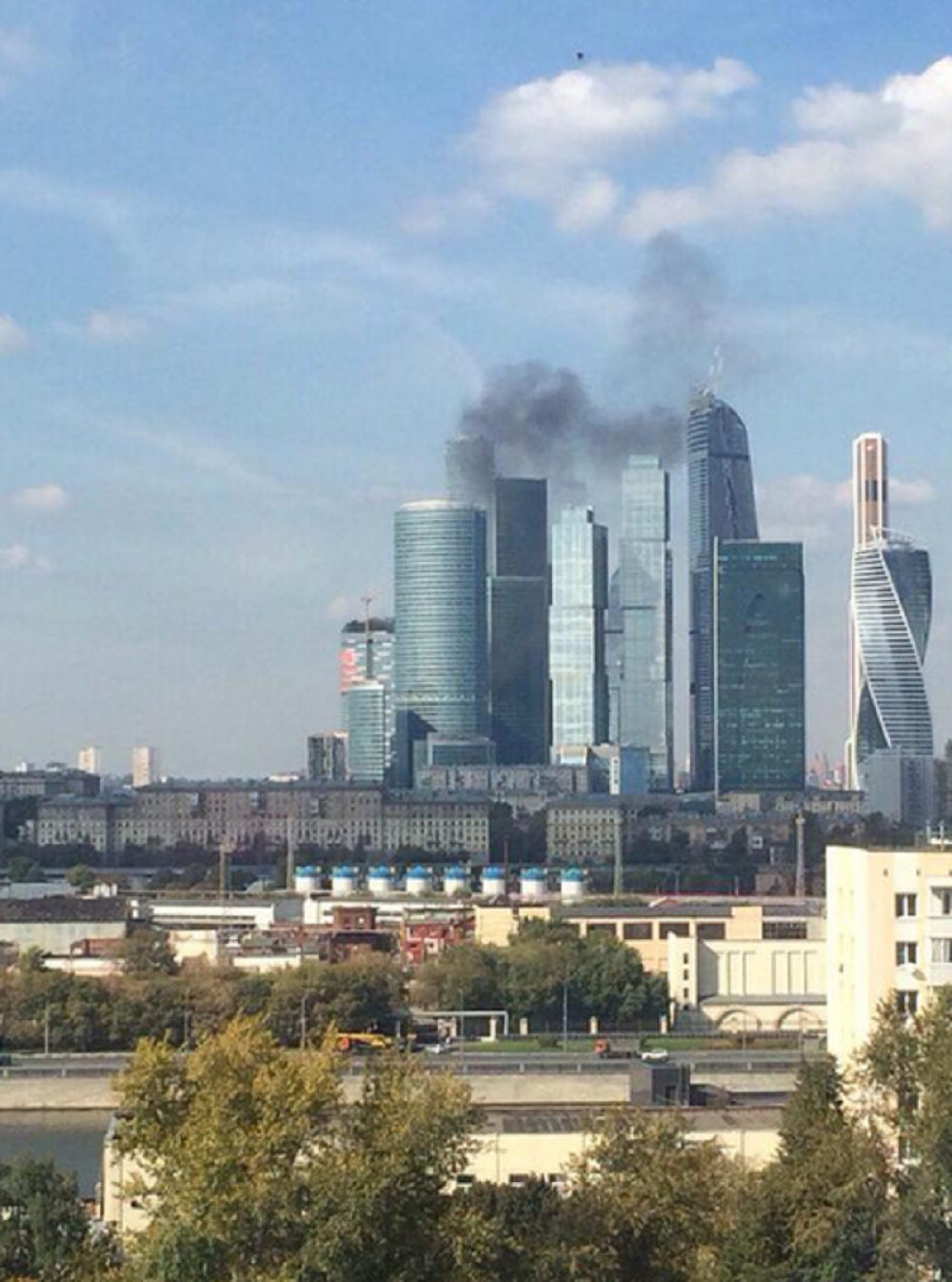 Ugašena vatra na jednoj od kula “Moskva sitija”