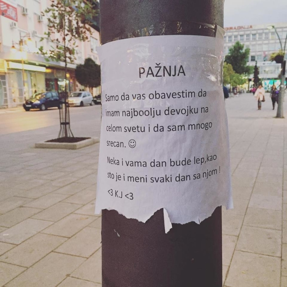 Kakva objava ljubavi!