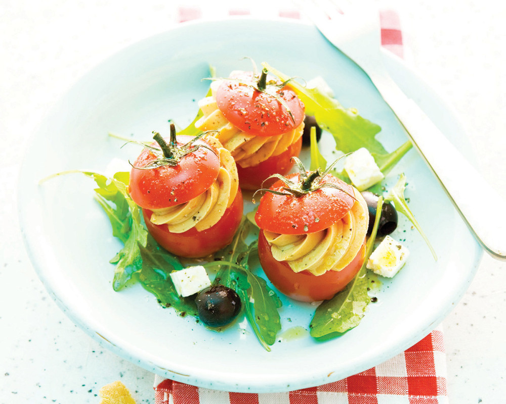 Punjeni paradajz s knedlama