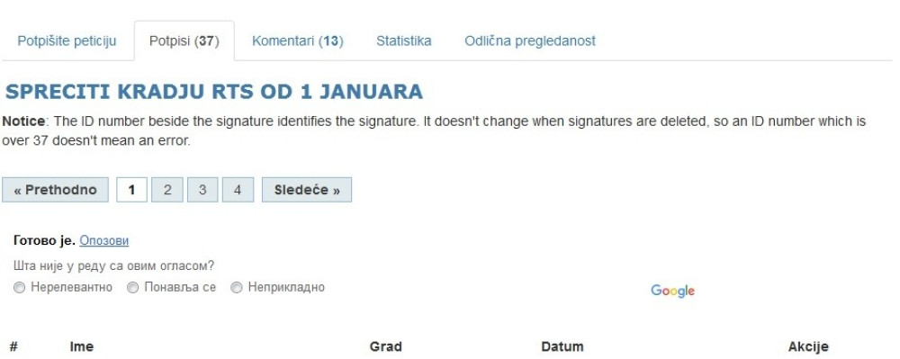 Narodna pobuna protiv RTS pretplate!