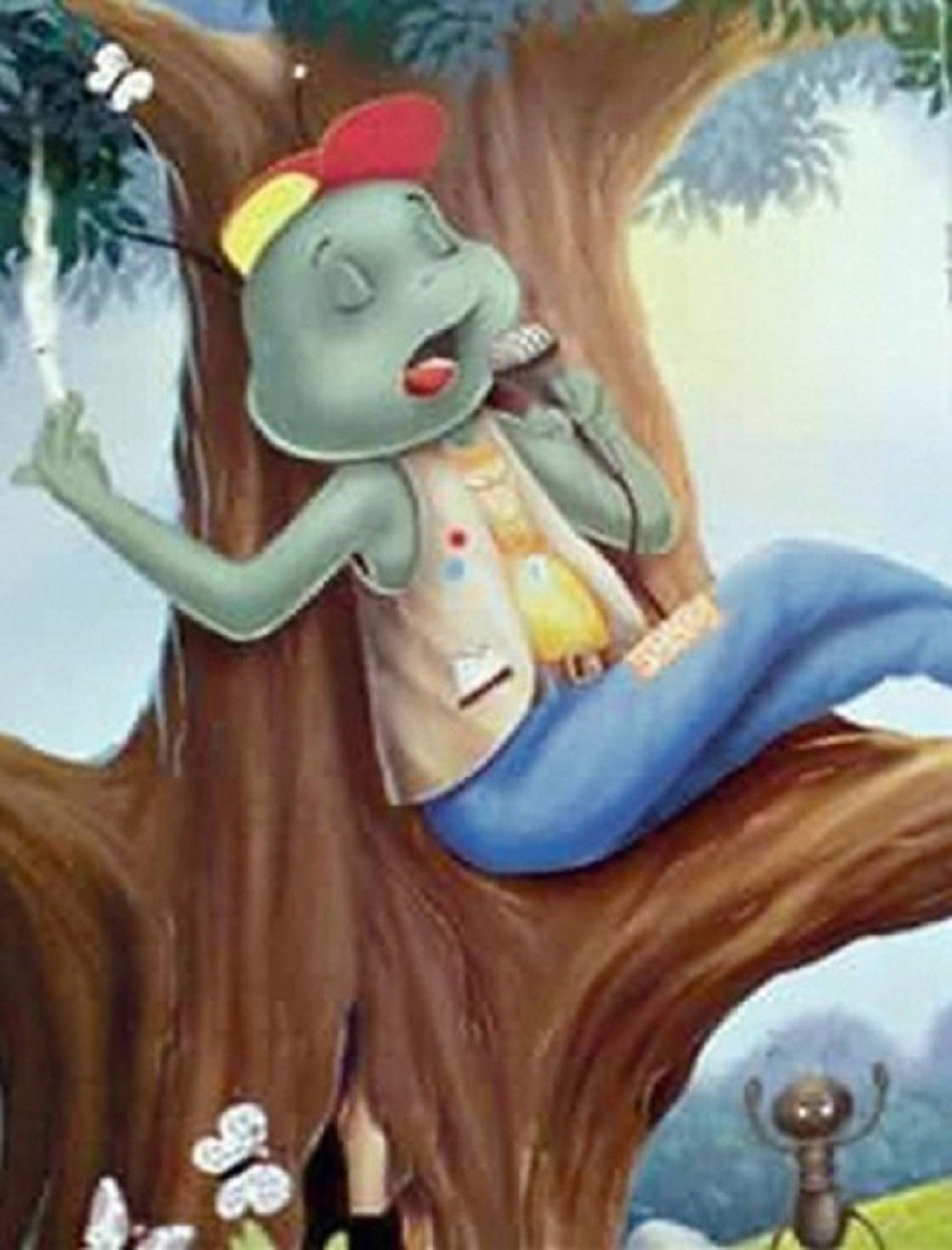 U knjizi za decu mrav radi, dok cvrčak puši