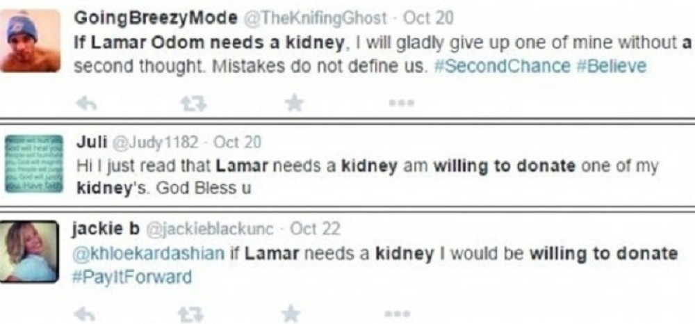 Fanovi nude Odomu bubreg! (FOTO)