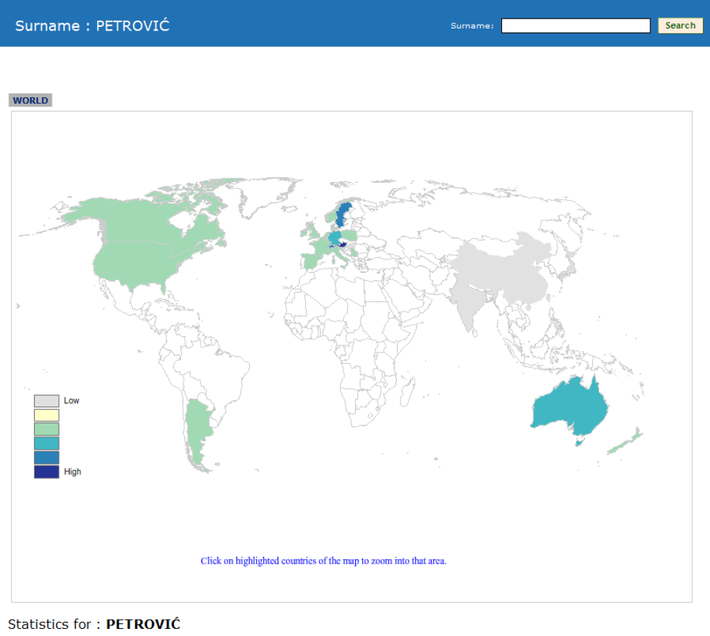 Saznajte koliko ljudi se preziva kao vi