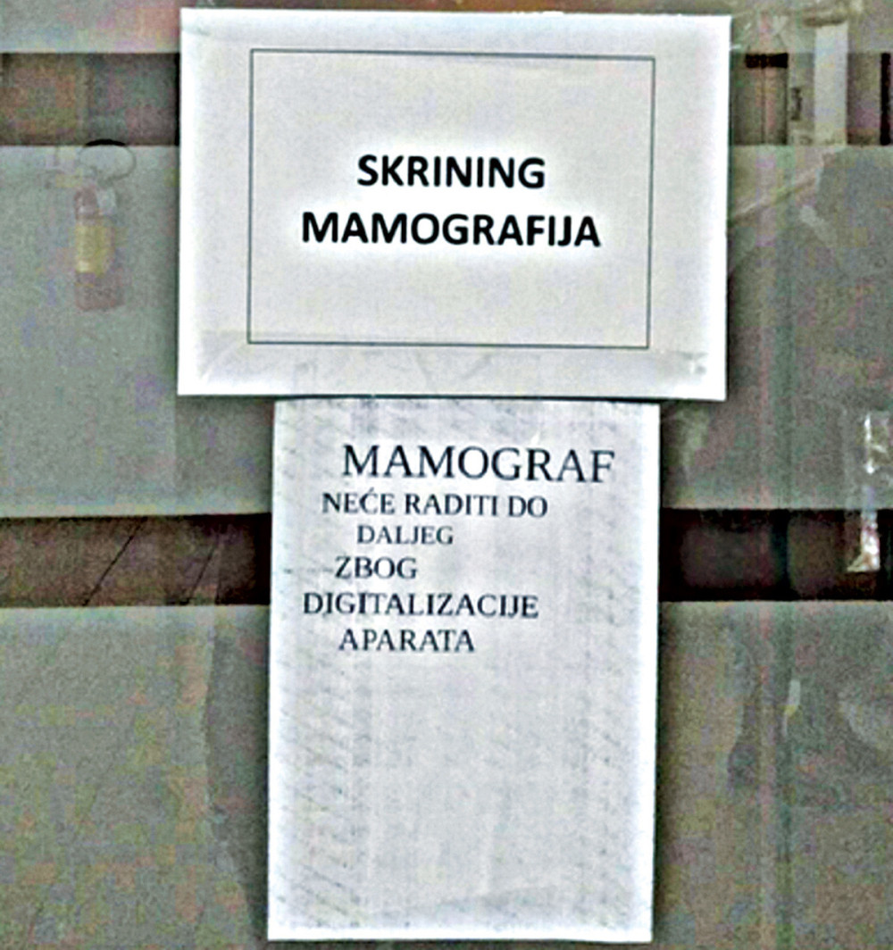 Imaju mamograf, ali ne vrše preglede