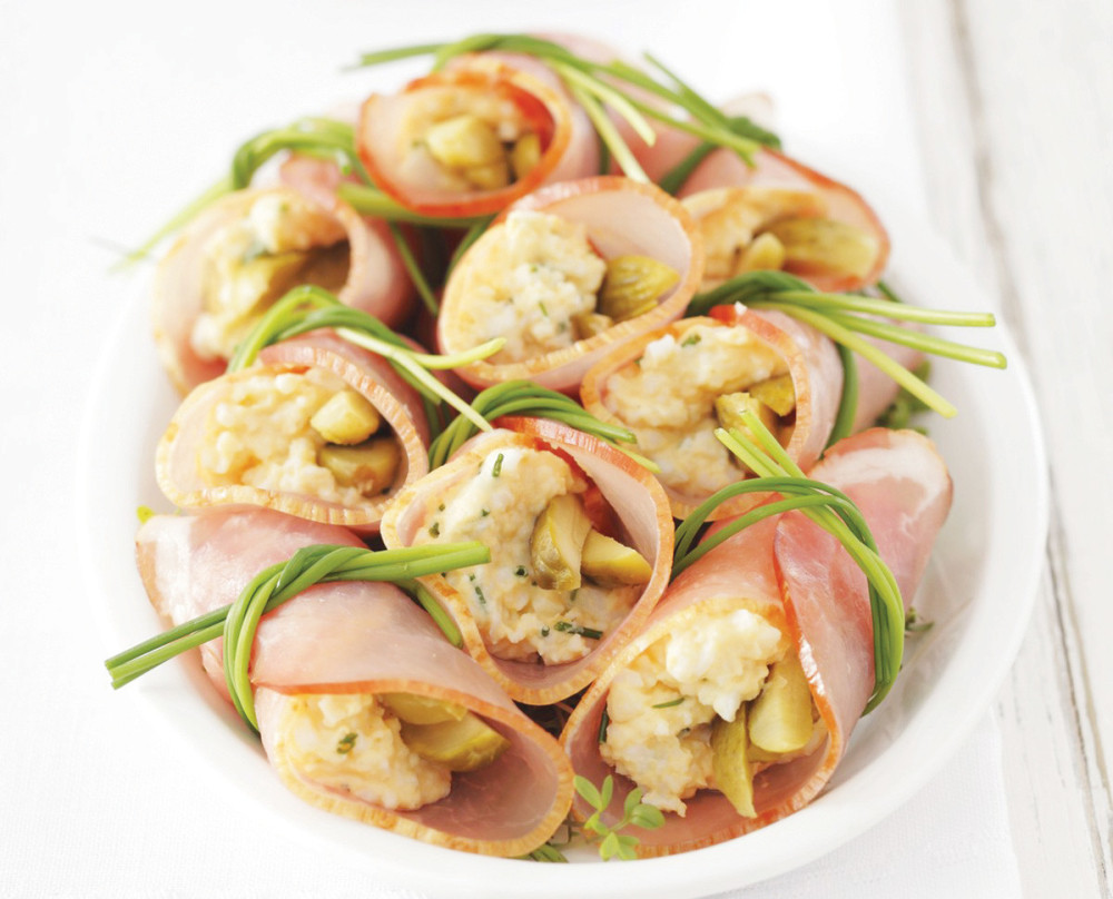 Rolnice od šunke punjene sirom