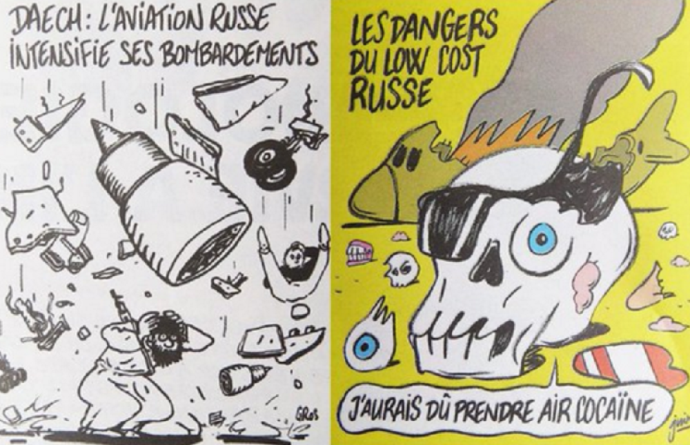 Šarli Ebdo se sad sprda sa žrtvama srušenog ruskog aviona!