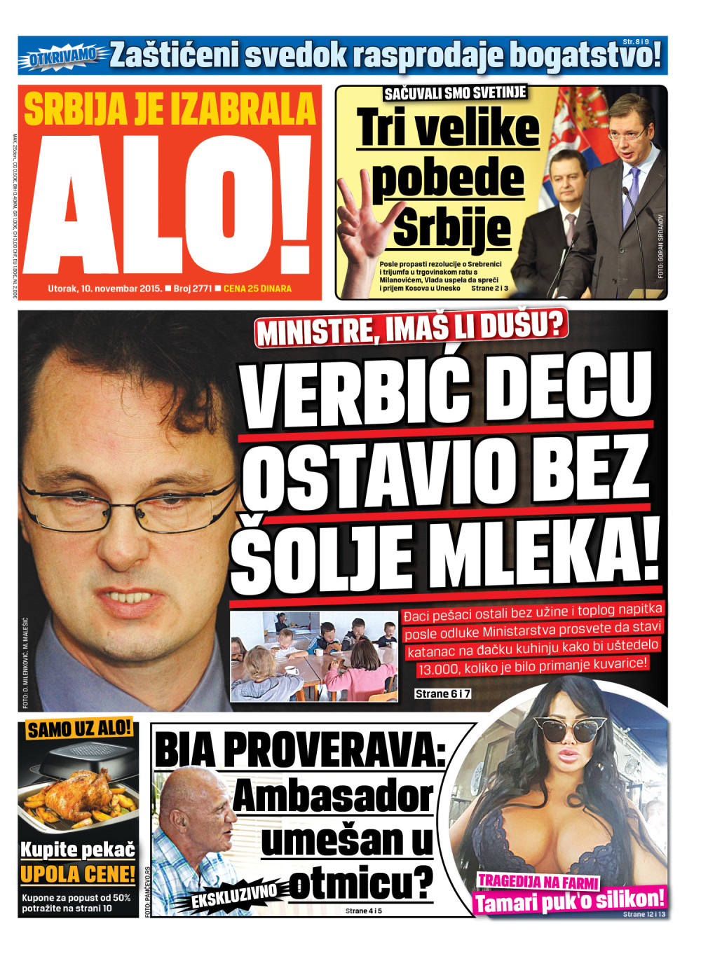 Naslovna za: 10.11.2015.