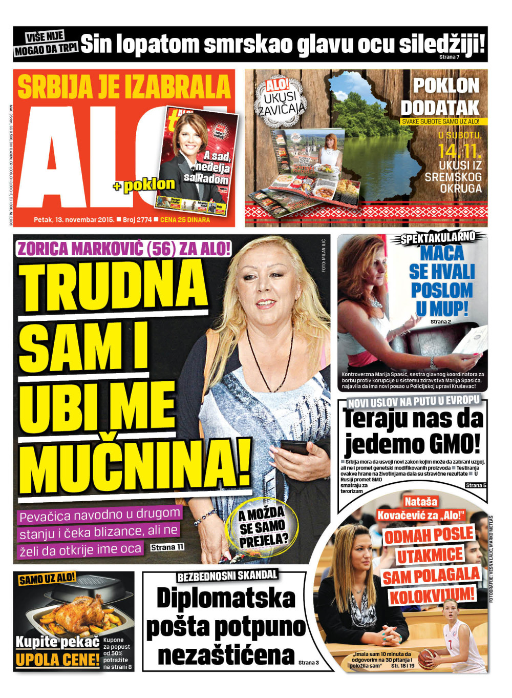 Naslovna za: 13.11.2015.