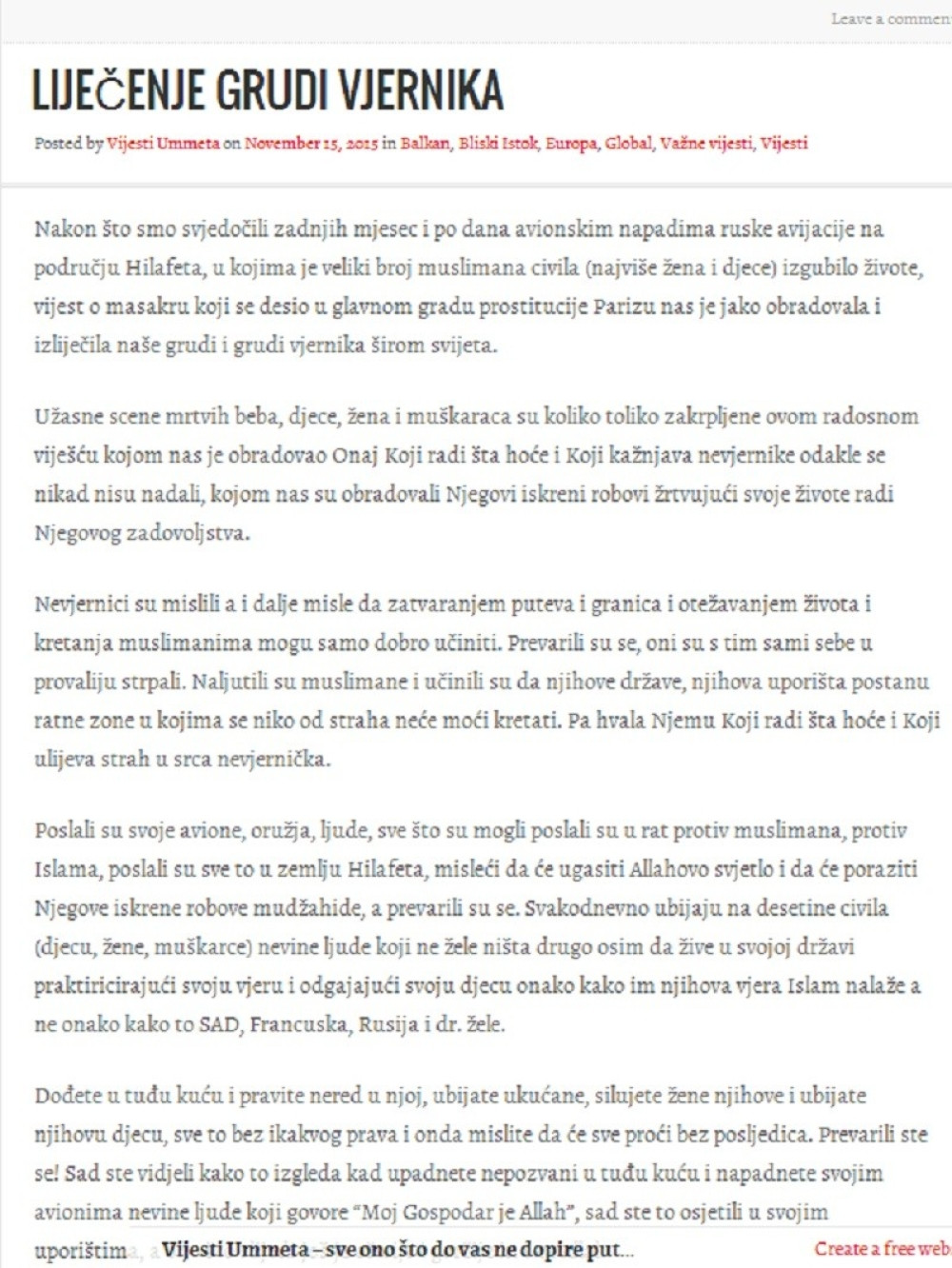 Islamisti prete BiH i zapadu!