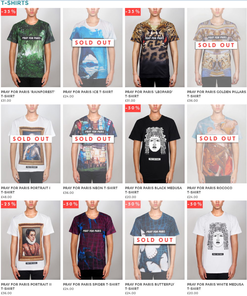 Modna industrija zarađuje na terorističkom napadu (FOTO)