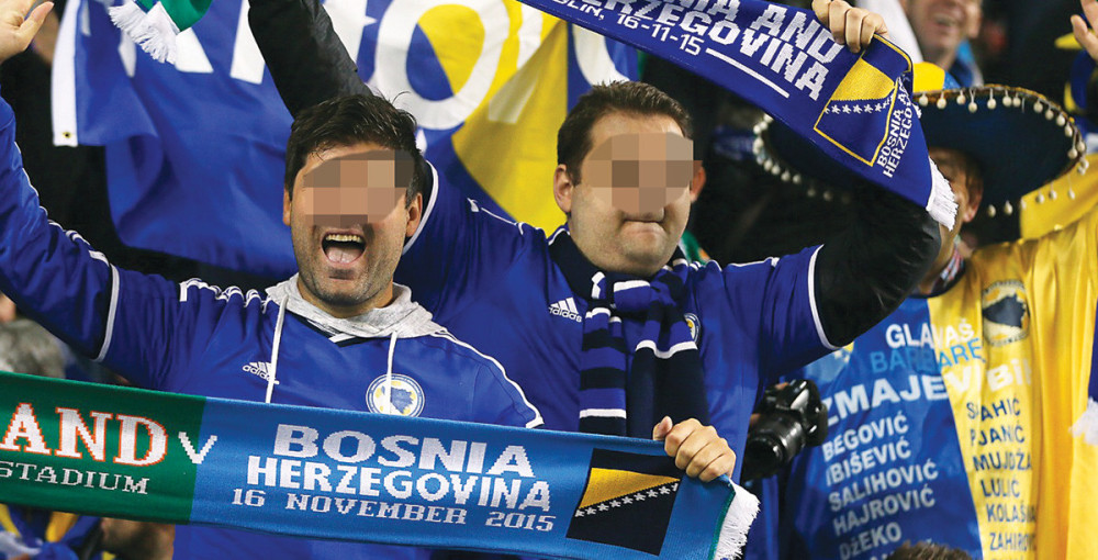 Sramno ponašanje navijača BiH!