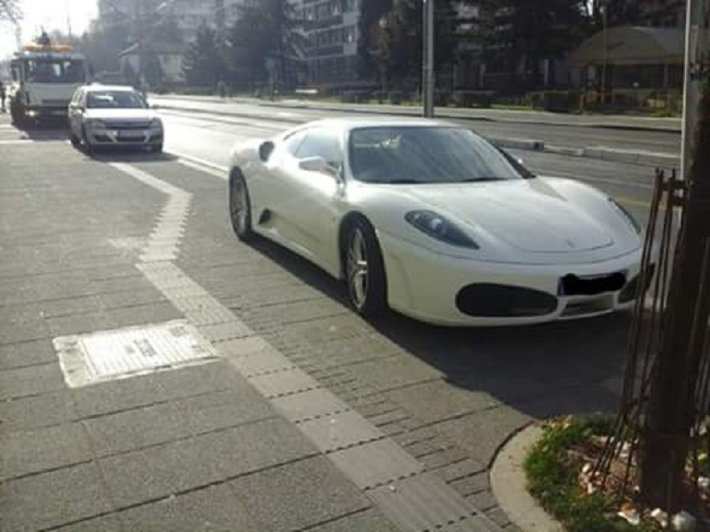 Pauk "odneo" Ferari! (FOTO)