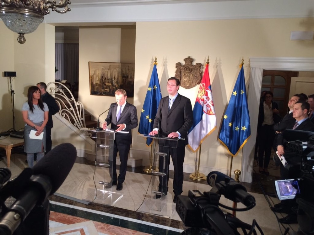 Tusk: Srbija u EU na kraju dijaloga sa Prištinom