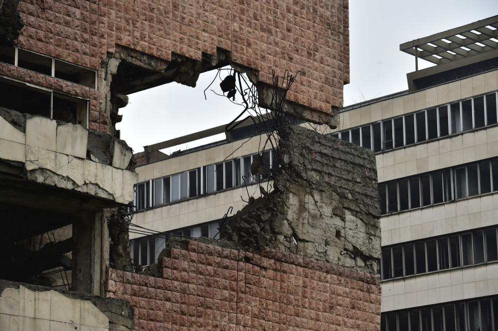 Pripreme za rušenje zgrade Generalštaba