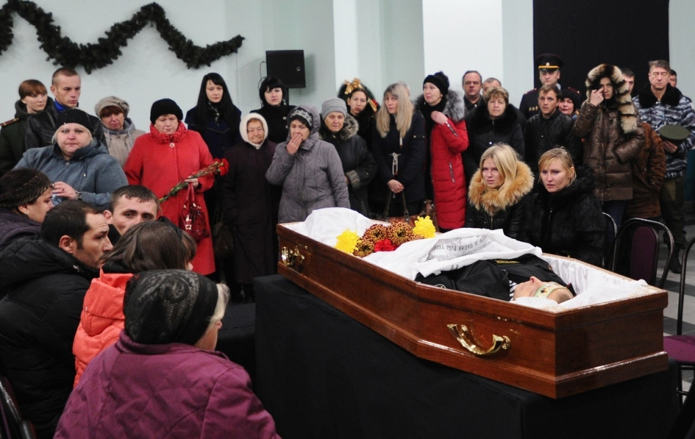 Sahranjen ruski vojnik poginuo u akciji spasavanja pilota