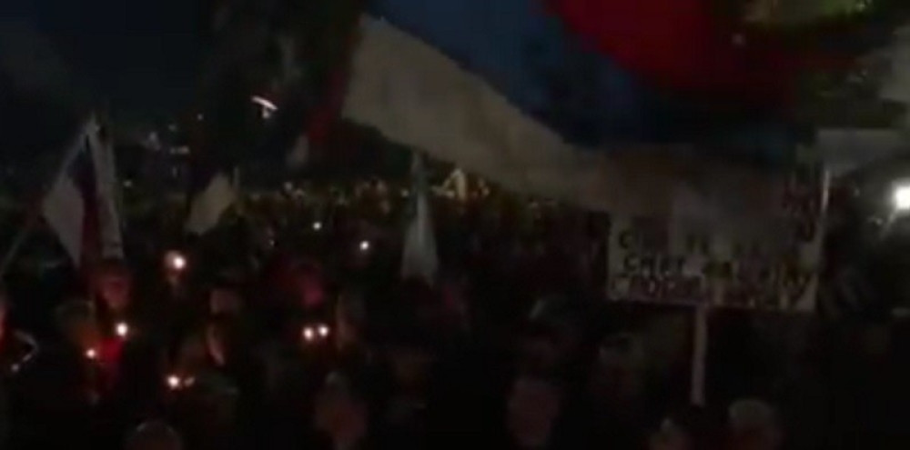 Protest protiv NATO u Podgorici (VIDEO)