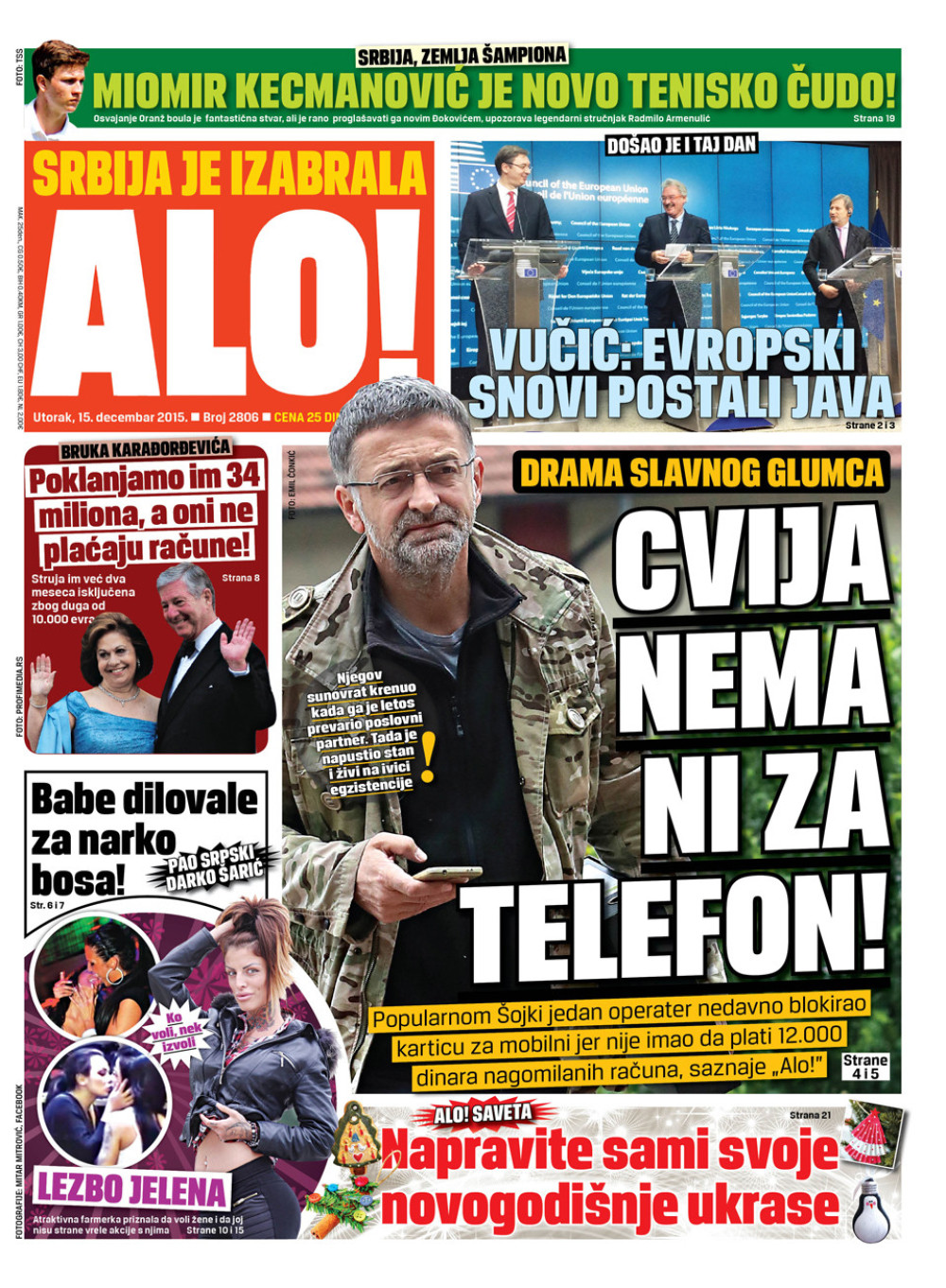 Naslovna za: 15.12.2015.