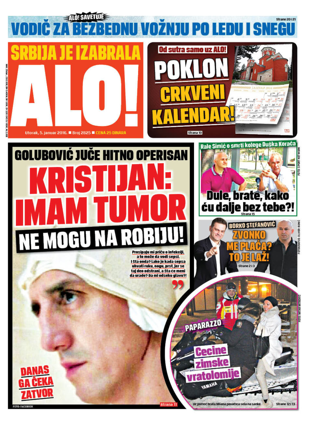 Naslovna strana za 05.01.2016.