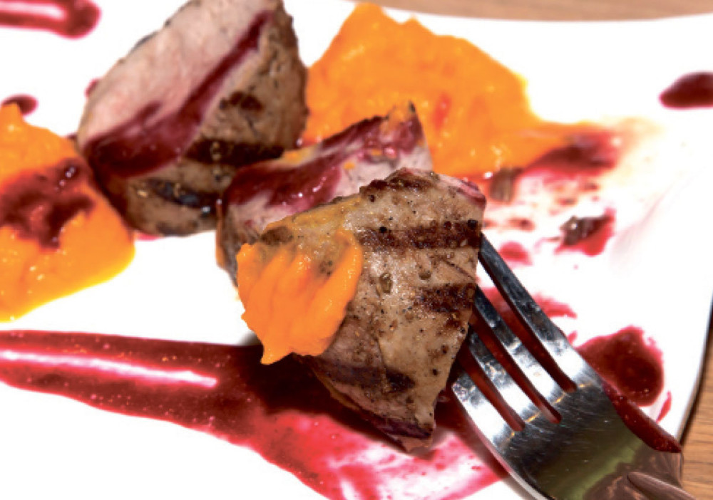 Pečenica sa pireom od bundeve