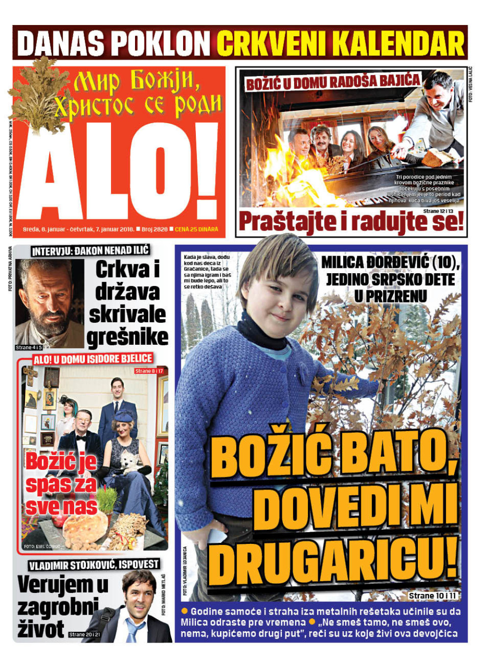 Naslovna strana za 6. i 7. januar