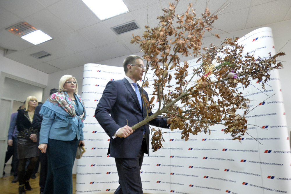 Naprednjački badnjak i česnica