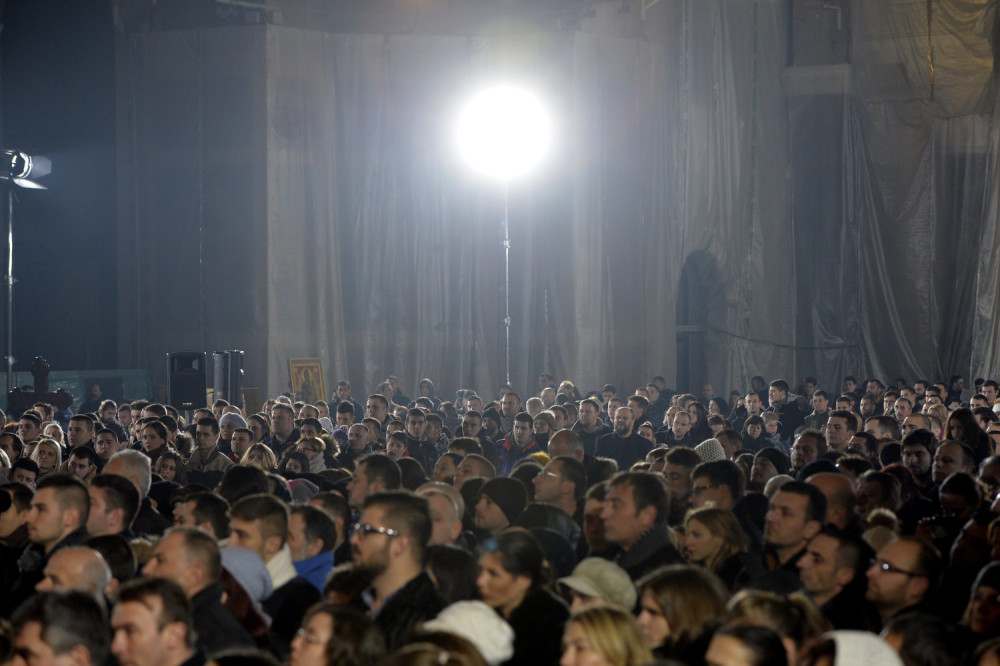 Božićna liturgija u Hramu svetog Save (FOTO GALERIJA)