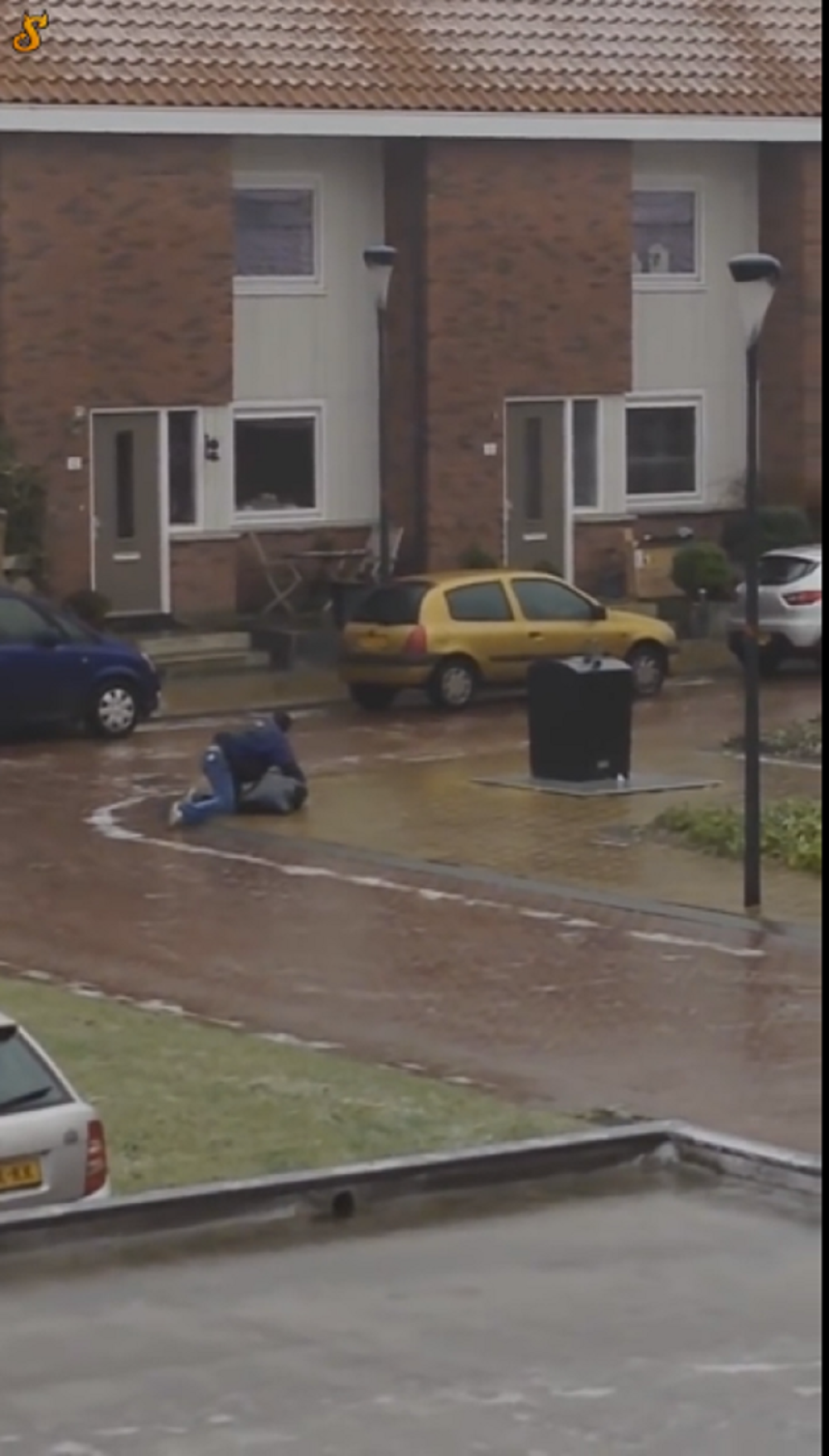 Holanđani zbog leda hodaju četvoronoške! (VIDEO)