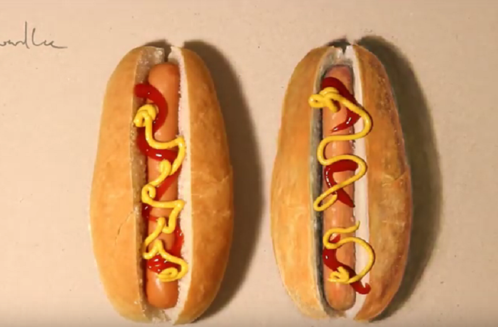 Pogodite koji od ova dva hot-doga nije nacrtan (VIDEO)