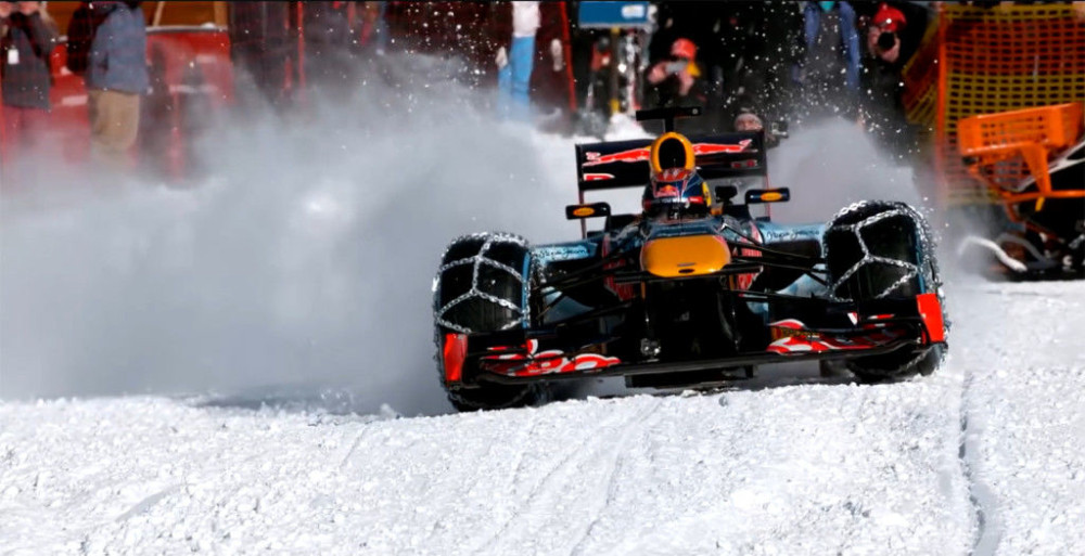 Formula 1 na snegu s lancima! (VIDEO)