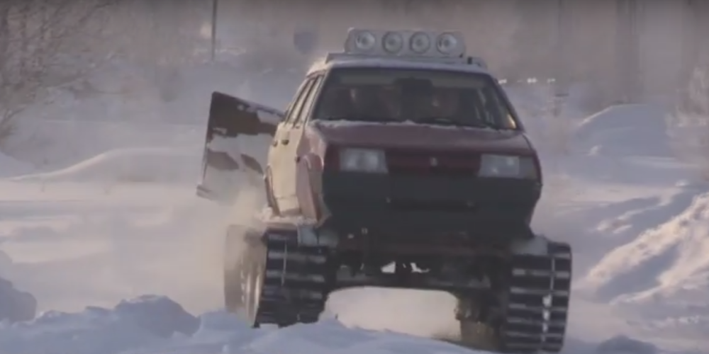 Ovoj Ladi ni sneg u Sibiru ne može ništa! (VIDEO)