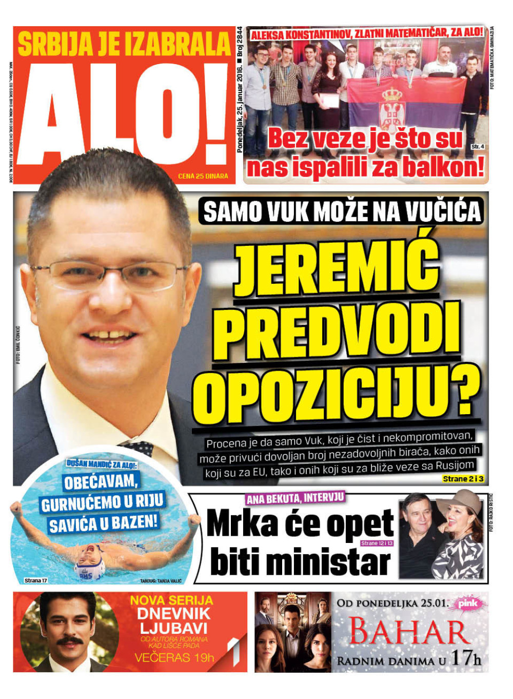 Naslovna za: 25.1.2016