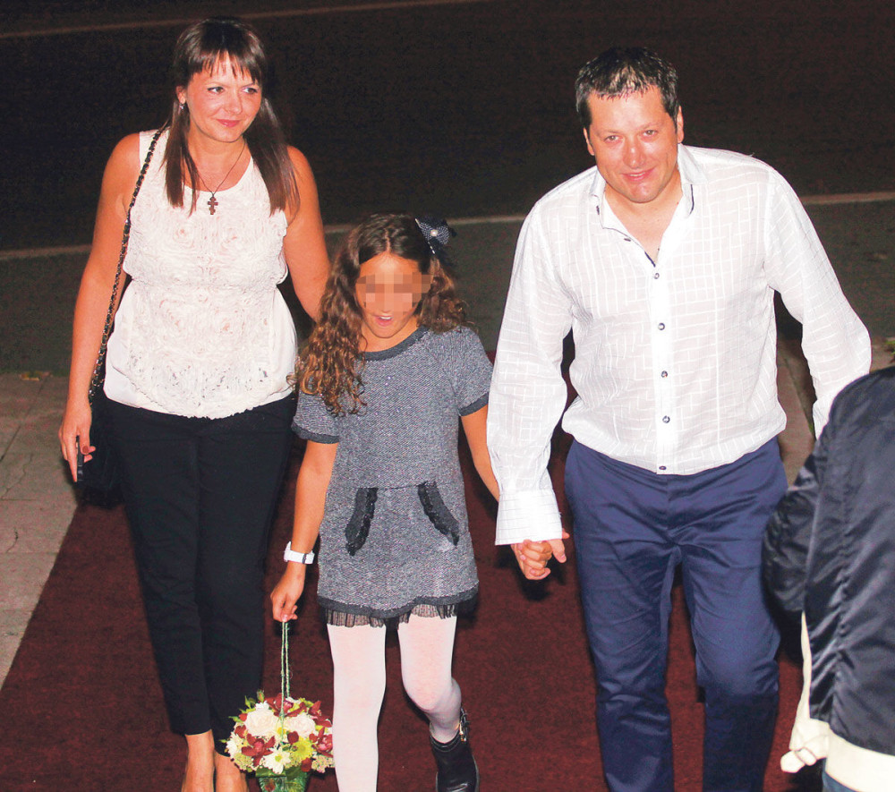 Aco Pejović odveo ženu i decu na skijanje