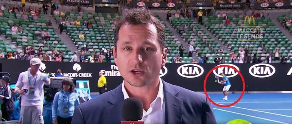 Nole "gađao" novinara lopticom (VIDEO)