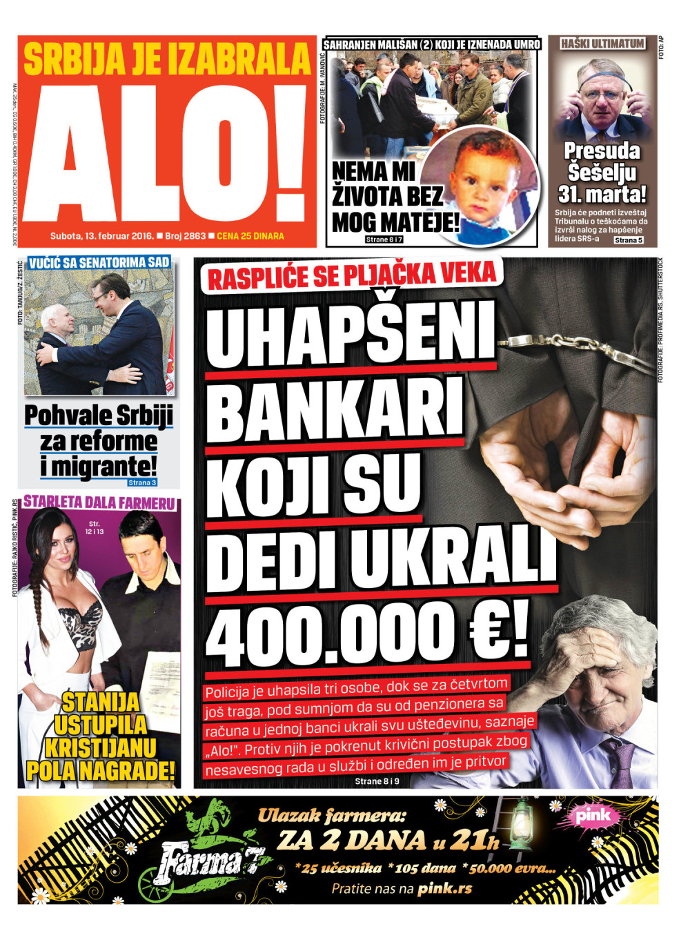 Naslovna za: 13.2.2016