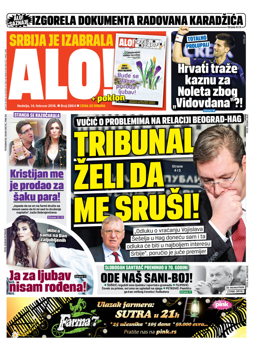 Naslovna za: 14.2.2016