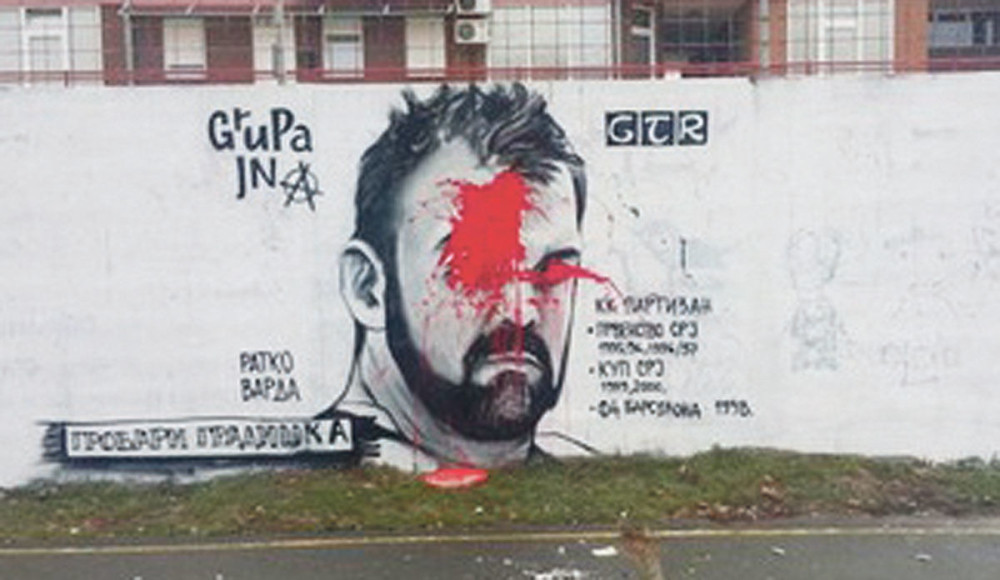 Uništen Vardin mural u Gradiški